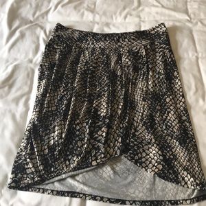 Snake skin print skirt